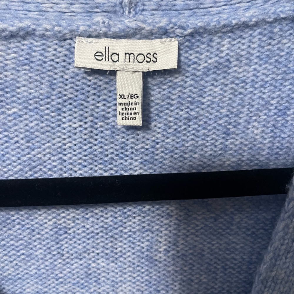 68 Ella Moss Sky Blue Button-Up Cardigan - Picture 5 of 5